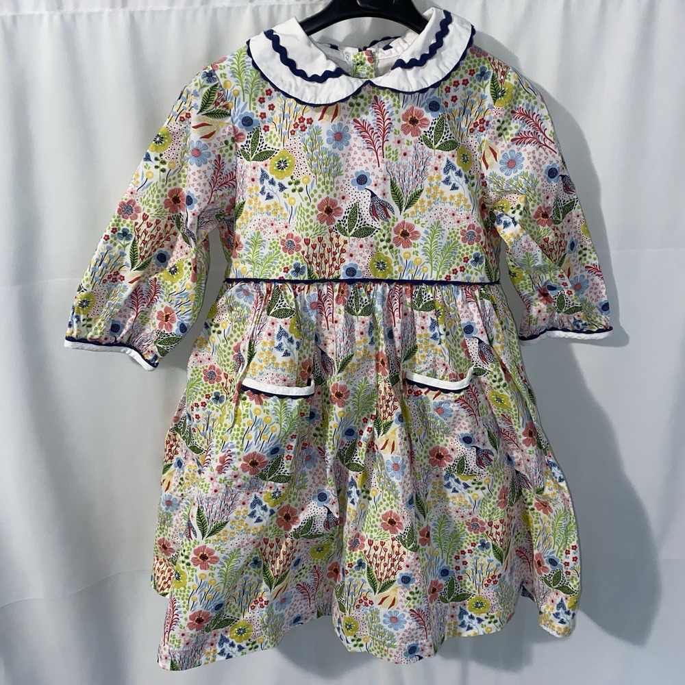 Bella Bliss Girls Floral Dress Pockets Size 5